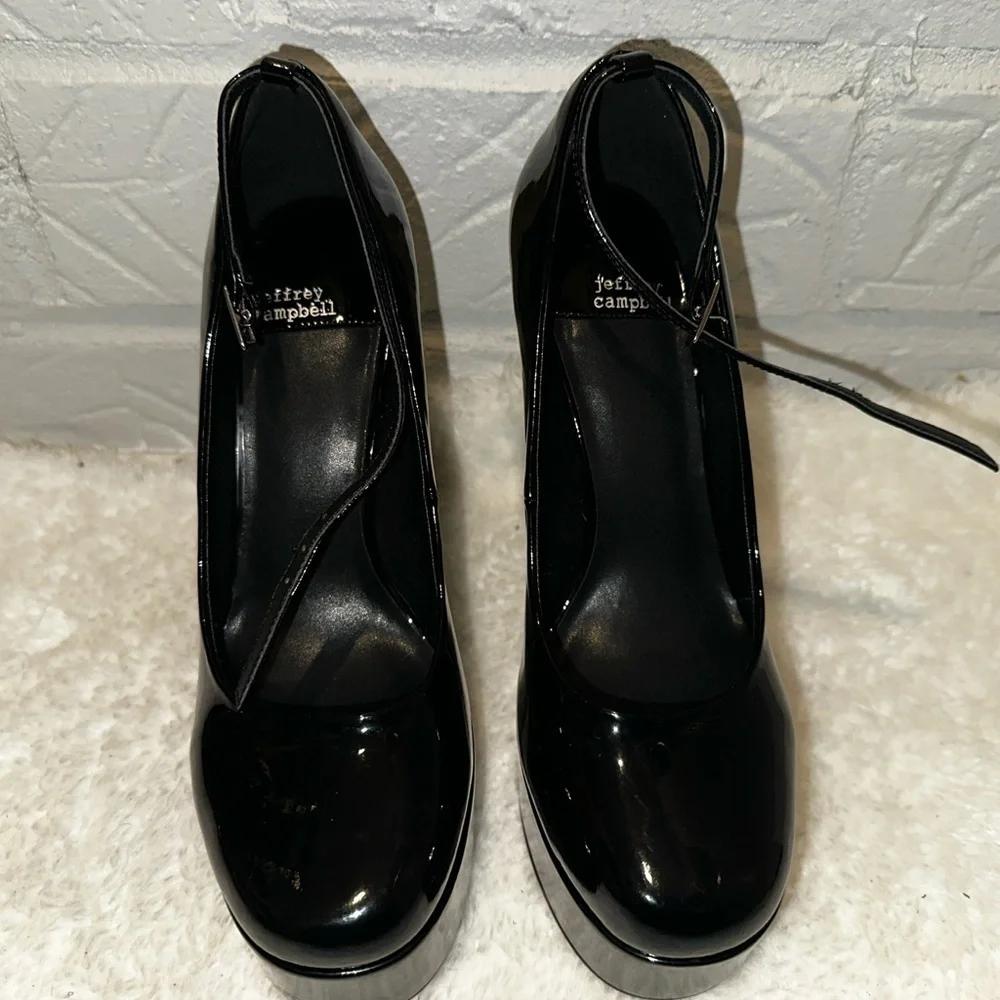 New Jeffrey Campbell Platform Mary Jane Shoes Size 7 - Picture 6 of 10
